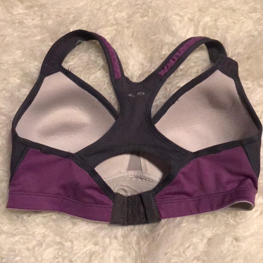Champion sports bra size small purple